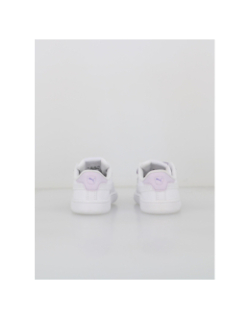 Baskets à scratch pailleté smash 3.0 blanc fille - Puma