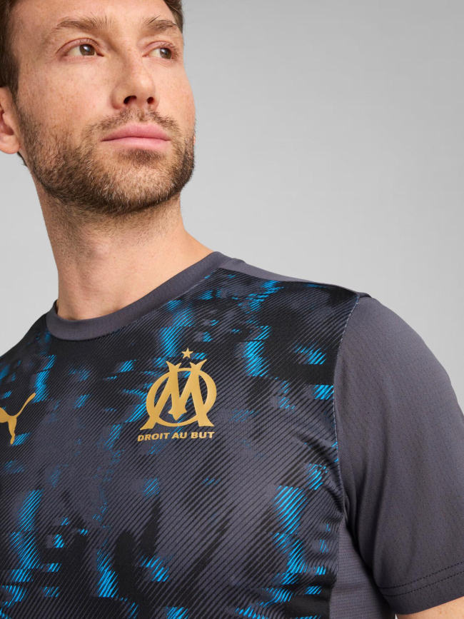 Maillot de football pré-match om 24/25 gris homme - Puma