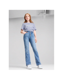 T-shirt manches courtes essential logo no.1 violet fille - Puma