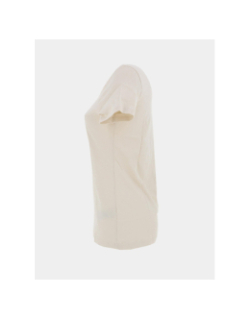 T-shirt uni essential small logo beige femme - Puma