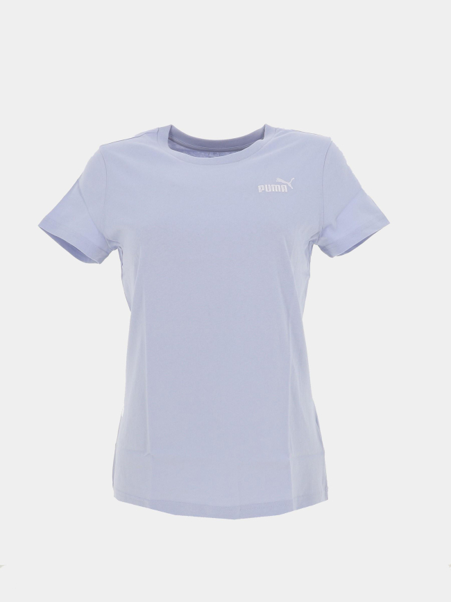 T-shirt essential petit logo bleu femme - Puma