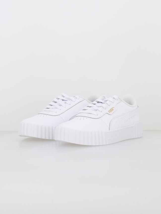 Baskets en cuir carina 3.0 blanc femme - Puma