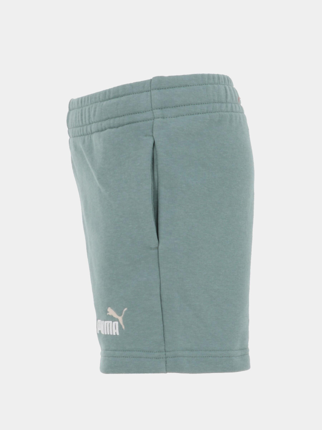 Short de sport essentials color no.1 logo vert enfant - Puma