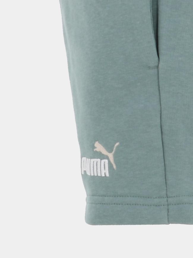 Short de sport essentials color no.1 logo vert enfant - Puma