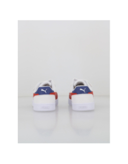Baskets à scratch caven 2 ps blanc rouge enfant - Puma
