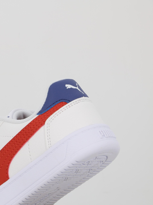 Baskets à scratch caven 2 ps blanc rouge enfant - Puma