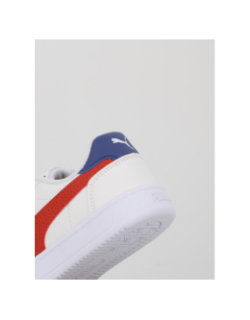 Baskets à scratch caven 2 ps blanc rouge enfant - Puma