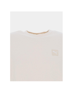 Sweat à col rond essentials elevated écru homme - Puma