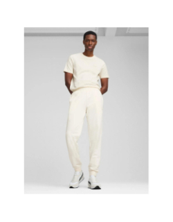 Pantalon jogging essentials elevated écru homme - Puma