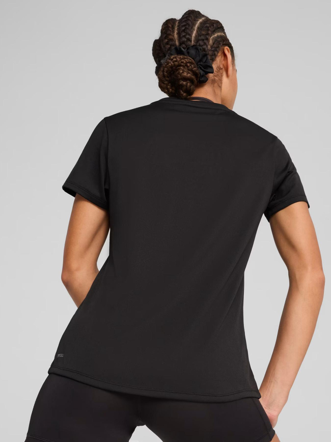 T-shirt de sport à col en v tad essential noir femme - Puma