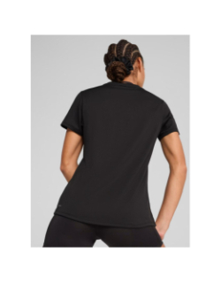 T-shirt de sport à col en v tad essential noir femme - Puma