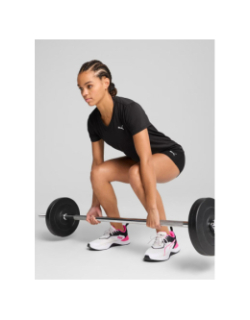 T-shirt de sport à col en v tad essential noir femme - Puma