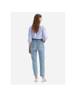 Jean droit 501 crop bleu femme - Levi's