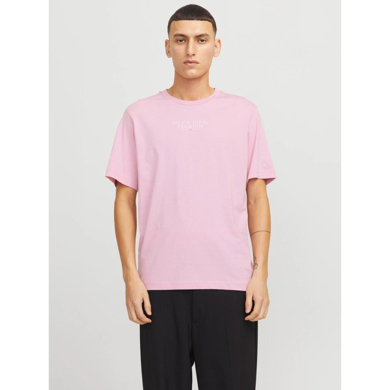 T-shirt à manches courtes archie rose homme - Jack & Jones