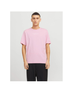 T-shirt à manches courtes archie rose homme - Jack & Jones