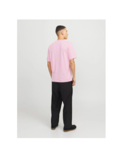 T-shirt à manches courtes archie rose homme - Jack & Jones