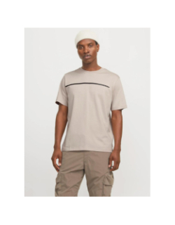 T-shirt fusion full branding beige homme - Jack & Jones