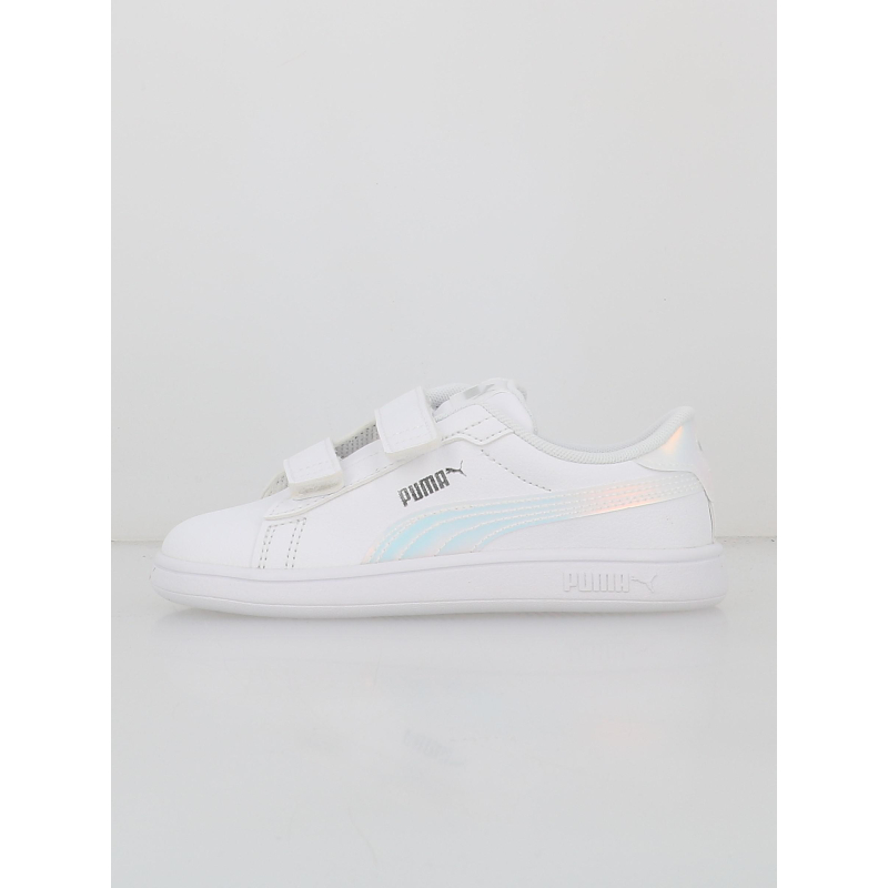 Baskets à scratch smash 3.0 holo blanc fille - Puma