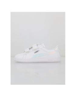 Baskets à scratch smash 3.0 holo blanc fille - Puma