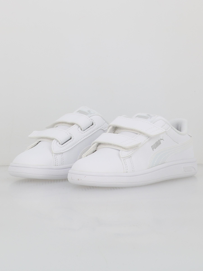 Baskets à scratch smash 3.0 holo blanc fille - Puma