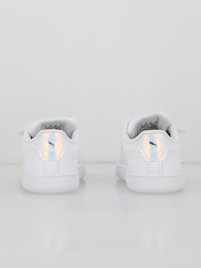 Baskets à scratch smash 3.0 holo blanc fille - Puma