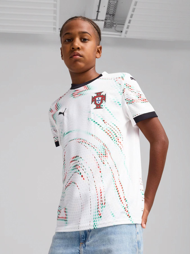 Maillot de football extérieur portugal 2025 blanc enfant - Puma