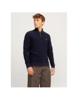 Cardigan zippé jprblurony bleu marine homme - Jack & Jones