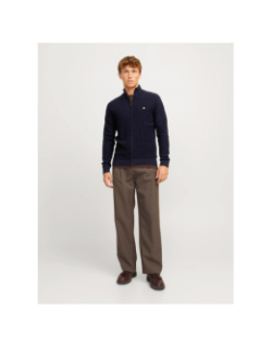 Cardigan zippé jprblurony bleu marine homme - Jack & Jones