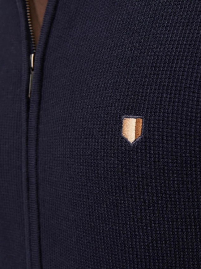 Cardigan zippé jprblurony bleu marine homme - Jack & Jones