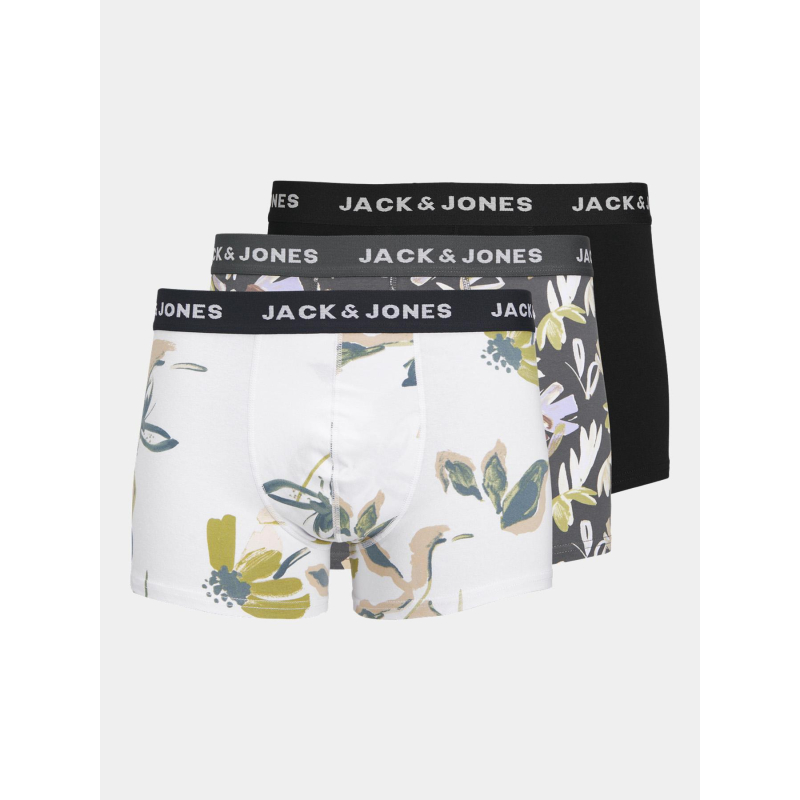 Pack 3 boxers abstract floral noir homme - Jack & Jones