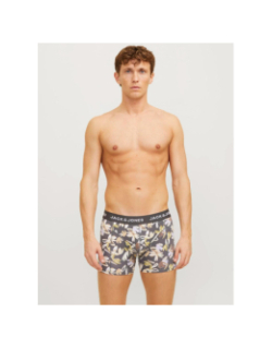 Pack 3 boxers abstract floral noir homme - Jack & Jones