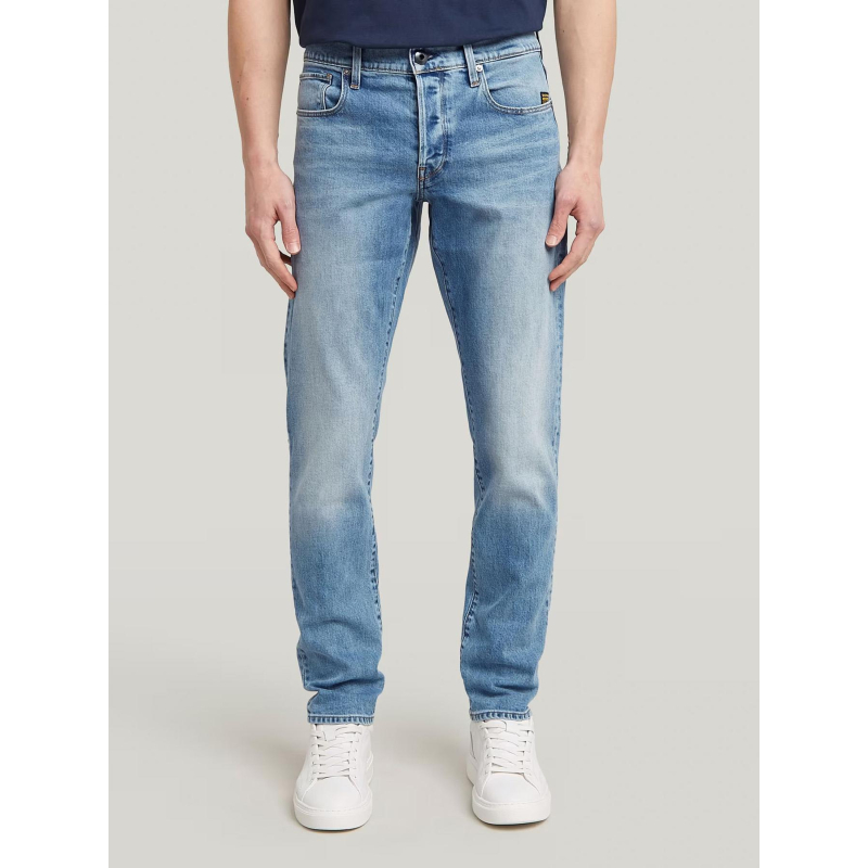 Jean regular 3301 tapered indigo aged bleu homme - G Star