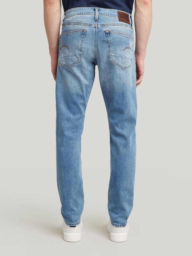 Jean regular 3301 tapered indigo aged bleu homme - G Star