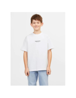 T-shirt manches courtes jorvesterbro blanc garçon - Jack & Jones
