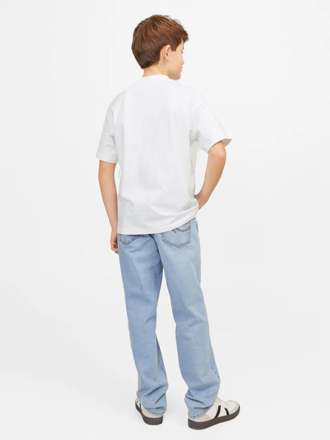 T-shirt manches courtes jorvesterbro blanc garçon - Jack & Jones