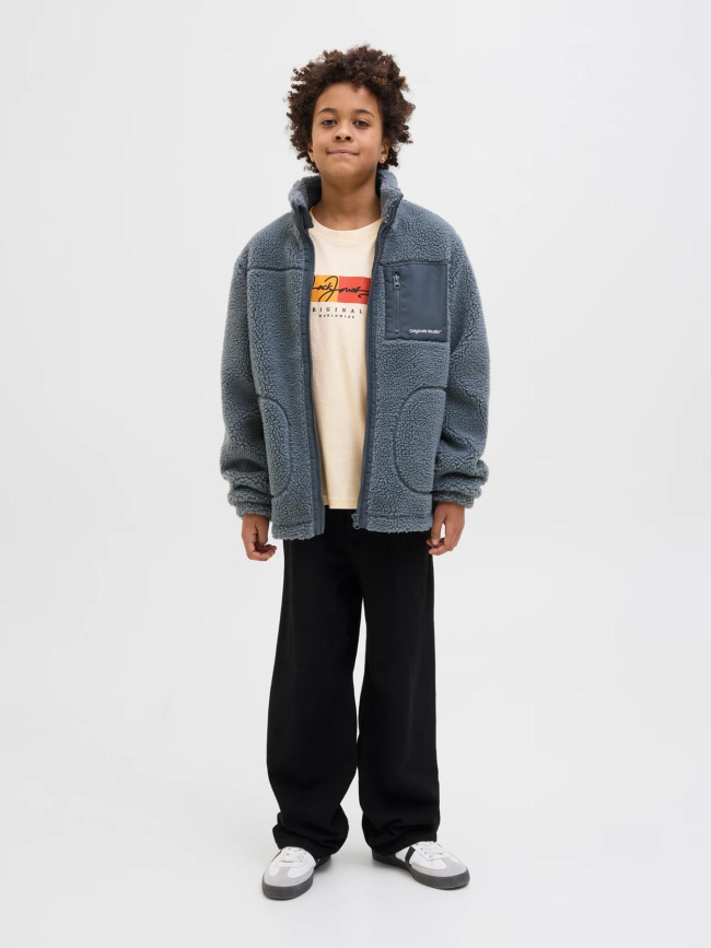 T-shirt jorfrederiksberg beige garçon - Jack & Jones