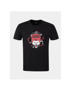 T shirt de rugby lou lyon noir homme - M Com