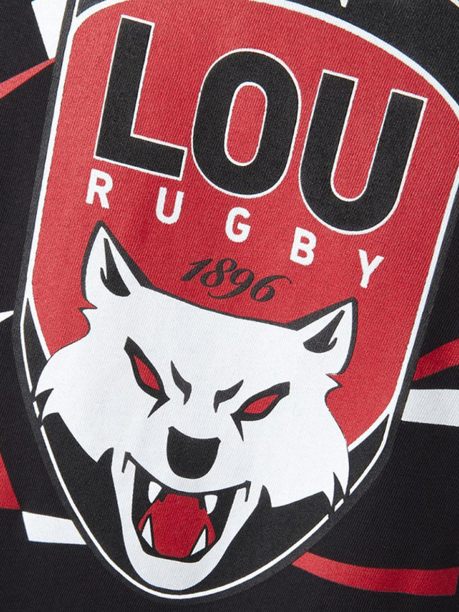 T shirt de rugby lou lyon noir homme - M Com