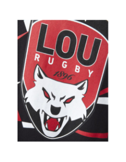 T shirt de rugby lou lyon noir homme - M Com