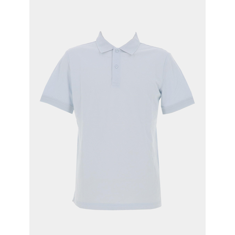 Polo slim en piqué thermo tech bleu clair homme - Calvi Klein