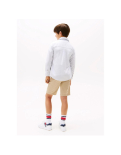 Chemise rayée flex ithaca bleu garçon - Tommy Hilfiger
