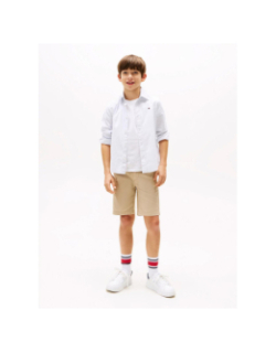 Chemise rayée flex ithaca bleu garçon - Tommy Hilfiger