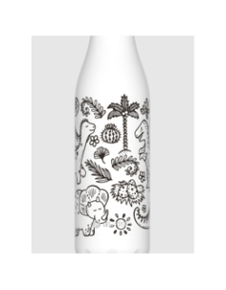 Coffret créatif bouteille isotherme dino blanc - Les Artistes