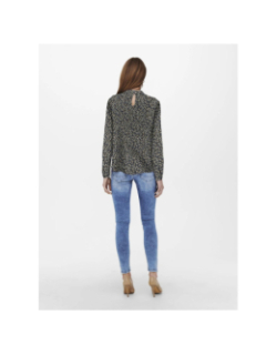 Blouse à fleurs new mallory bleu marine femme - Only