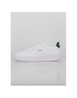 Baskets en cuir L001 blanc vert - Lacoste