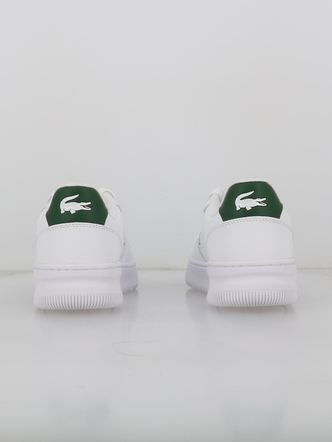 Baskets en cuir L001 blanc vert - Lacoste