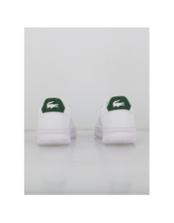 Baskets en cuir L001 blanc vert - Lacoste