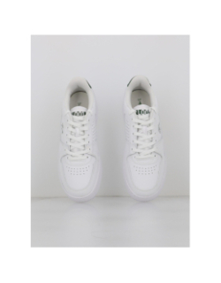 Baskets en cuir L001 blanc vert - Lacoste