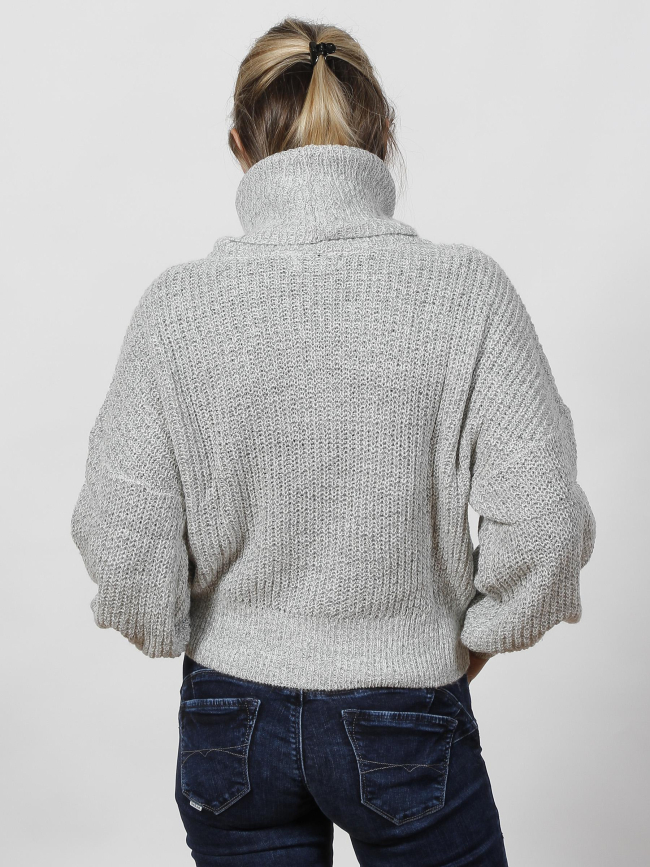 Pull col roulé megan gris femme - JDY