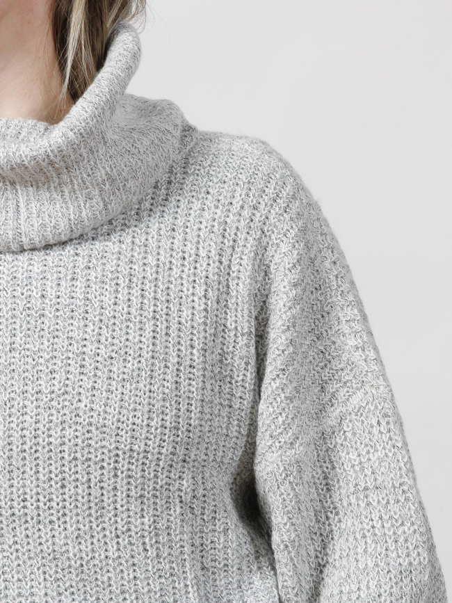 Pull col roulé megan gris femme - JDY